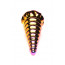 Фэнтезийный фаллоимитатор Creature Cocks Twilight Rainbow Glass Dildo - [Фото 3]