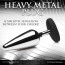 Анальная пробка Master Series Butt Slut Metal & Silicone Butt Plug - Silver - [Фото 4]