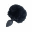 Анальная пробка с хвостом Punishment - Bunny Tail Silicone Anal Plug - Black - [Фото 2]