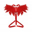 Женская портупея Art of Sex - Wings красная XS-M, экокожа - [Фото 4]