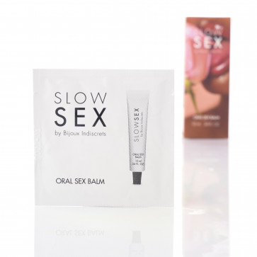 САШЕТ Бальзам для орального сексу ORAL SEX BALM Slow Sex, 2мол Bijoux Indiscrets (Іспанія)