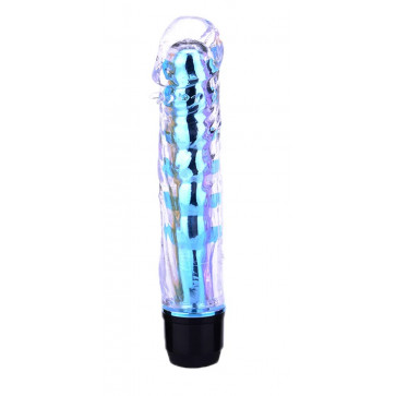 Вагінальний вібратор XESE Cristal Blue (довжина 17,5 см, діаметр 3,5 см), GSV-04 Blue
