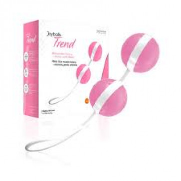 Вагінальні кульки - Joyballs Trend, світло-рожевий/білий