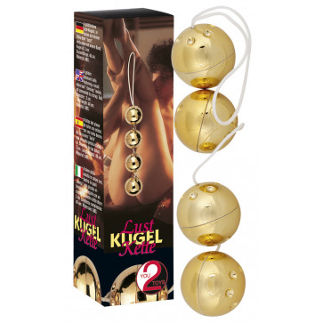 Вагінальні кульки - Orgasmuskugeln Gold 4er-Set