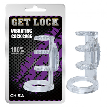 Cock Cage - вібраційна клітка Cock Cage-Clear