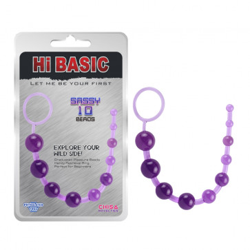 Анальний ланцюжок - SASSY Anal Beads Purple