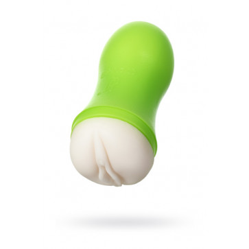 Мастурбатор Toyfa A-Toys, вагіна, зелений/тілесний, 14 см