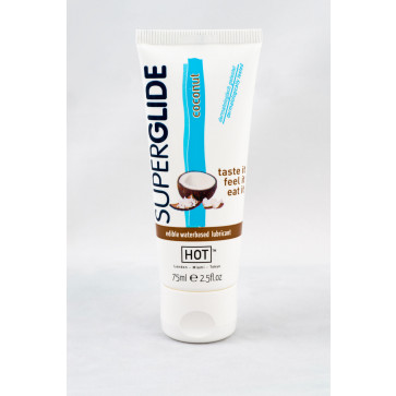 Оральне мастило - HOT Superglide Edible Lubricant Waterbased - COCONUT, 75мл