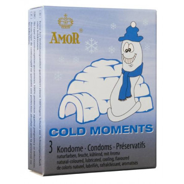 Презервативи - Amor Cold Moments, 3 шт.