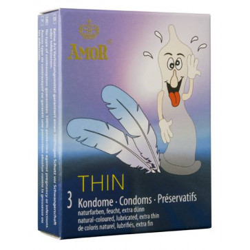 Презервативи – Amor Thin, 3 шт.