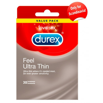 Презервативи – Durex Ultra Thin, 30 шт.
