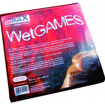 Простирадло - SexMAX WetGAMES Sex-Laken, 180 x 220 см, червоний