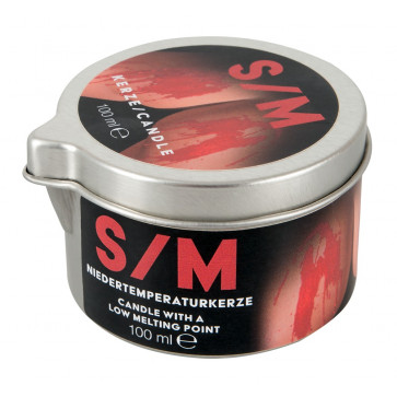 БДСМ - Candle in a Tin S/M, червоний, 100 г