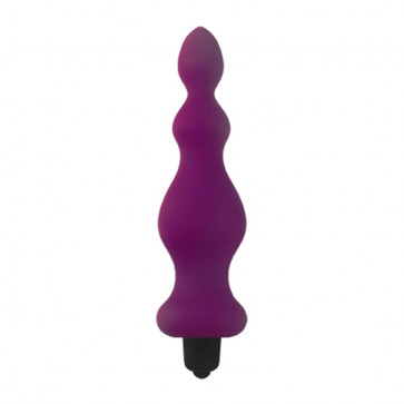 Анальна пробка із вібрацією Adrien Lastic Bullet Amuse Purple, макс. діаметр 3,9см