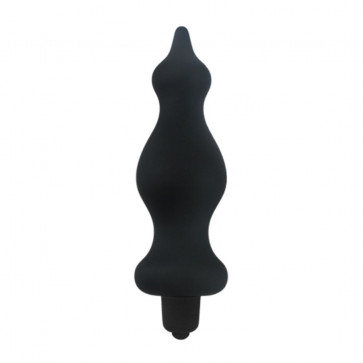 Анальний корок з вібрацією Adrien Lastic Bullet Amuse Black, макс. діаметр 3,9см