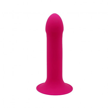 Ділдо з присоскою Adrien Lastic Hitsens 2 Pink, відмінно для страпону, макс діаметр 4см, довжина 16,7см