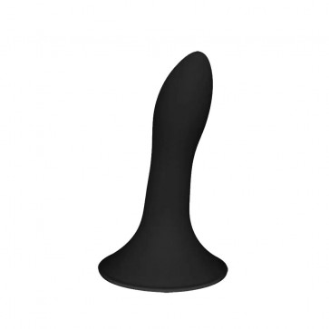 Ділдо з присоскою Adrien Lastic Hitsens 5 Black, відмінно для страпону, діаметр 2,4см, довжина 13см