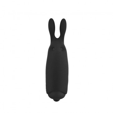 Віброкуль Adrien Lastic Pocket Vibe Rabbit Black зі стимулюючими вушками