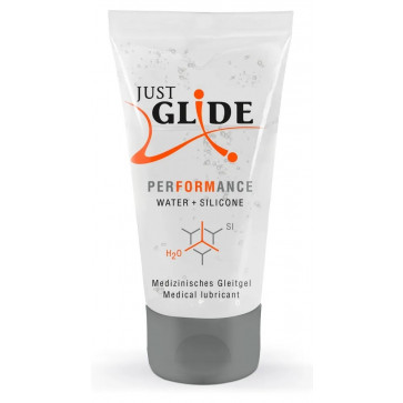 Гібридний гель-лубрикант Just Glide Performance, 50 ml