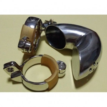 Plum blossom hole winding Closed Male Chastity Device/ Stainless Steel Male Sprinkler Chastity Cage