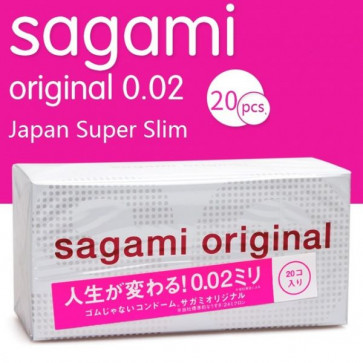 Поліуретанові презервативи Sagami Original 0.02мм, 20 шт