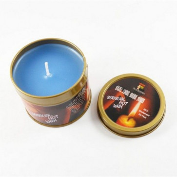 Блакитна БДСМ свічка низька температура / чуттєвий гарячий віск свічки