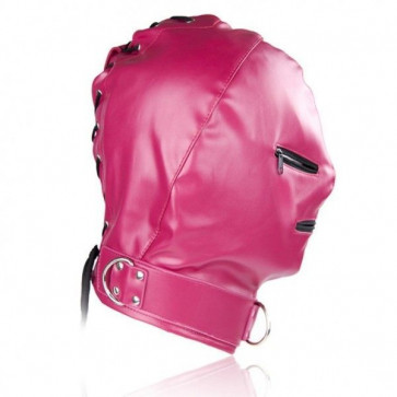 Рожева маска Zipper з вінілу