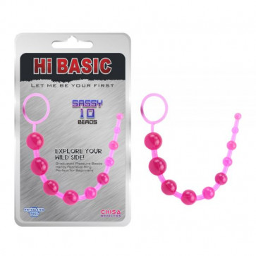 Анальні намисто на зв'язці рожеві Sassy Anal Beads