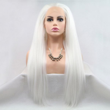Перука ZADIRA білий блонд жіночий довгий прямий
