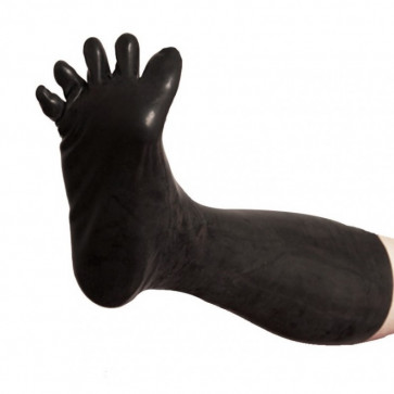 Латексні високі шкарпетки з пальцями Latex Five Fingers Socks Large