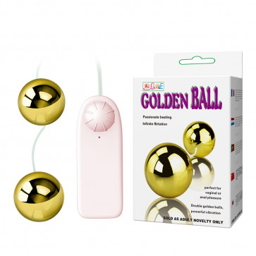 Вагінальні кульки - Golden Balls, Two Vibrators, Multispeed