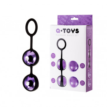 Вагінальні кульки Toyfa A-Toys, ABS пластик, фіолетові, 14,6 см