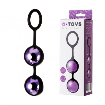 Вагінальні кульки Toyfa A-Toys, ABS пластик, фіолетовий, Ø 3,1 см