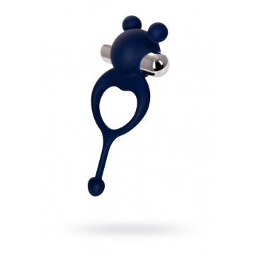 Віброкільце з хвостиком JOS Mickey, силікон, синій, 12,5 см