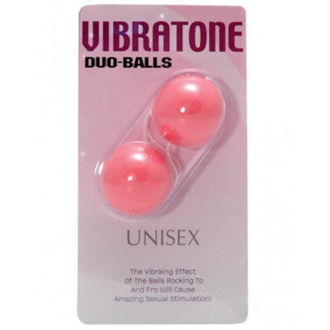 Вагінальні кульки - Vibratone Duo Balls Blistercard, рожевий