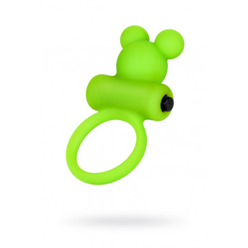 Віброкільце на пеніс A-Toys By Toyfa, силікон, зелене, ø 3,1 см
