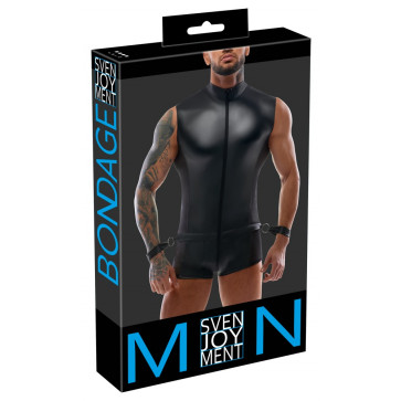 Комплект білизни - 2150476 Mens Jumpsuit&Cuffs - Black
