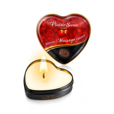 Масажна свічка серця Plaisirs Secrets Chocolate (35 мл)