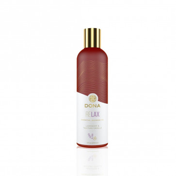 Масажна олія DONA Relax - Lavender & Tahitian Vanilla Essential Massage Oil (120 мл)