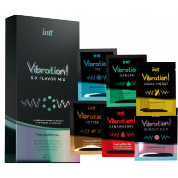 Набір пробників рідкого вібратора Intt Vibration Six Flavor Mix (12 до 5 мл)