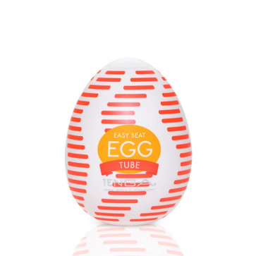 Мастурбатор-яйце Tenga Egg Tube, рельєф із поздовжніми лініями