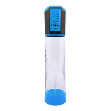 Автоматичний вакуумний помпа Men Powerup Passion Enlargement system Blue 5 режимів, що перезаряджаються