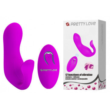 Вибратор для пар Pretty Love - 12 vibration functions, wireless remote control, BI-014484W