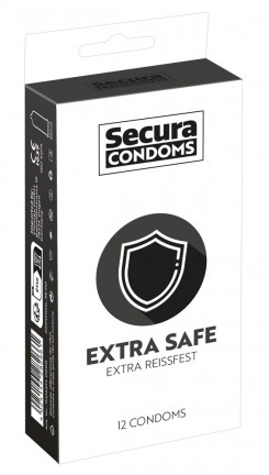 Презервативи - Secura Extra Safe, 12 шт.