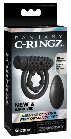 Fantasy C-Ringz Remote Control Performance Pro - Black