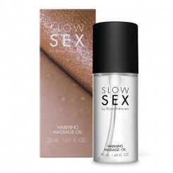 Розігріваюча їстівна масажна олія WARMING MASSAGE OIL Slow Sex Bijoux Indiscrets (Іспанія)