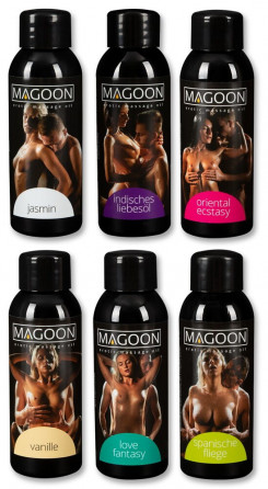 Набір масажних олійок - Magoon, 6 шт. по 50 мл