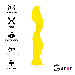 Вибратор для зоны G GAVYN цвет: желтый G-SPOT (Испания)