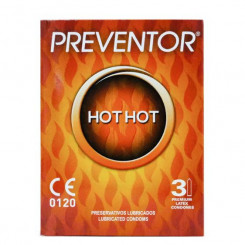 Презервативи - Preventor Hot Hot, 3 шт.