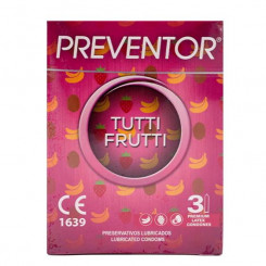 Презервативи - Preventor Tutti Frutti, 3 шт.